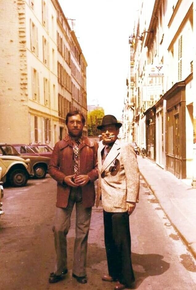 С Алёшей Димитриевичем в Париже, 1976