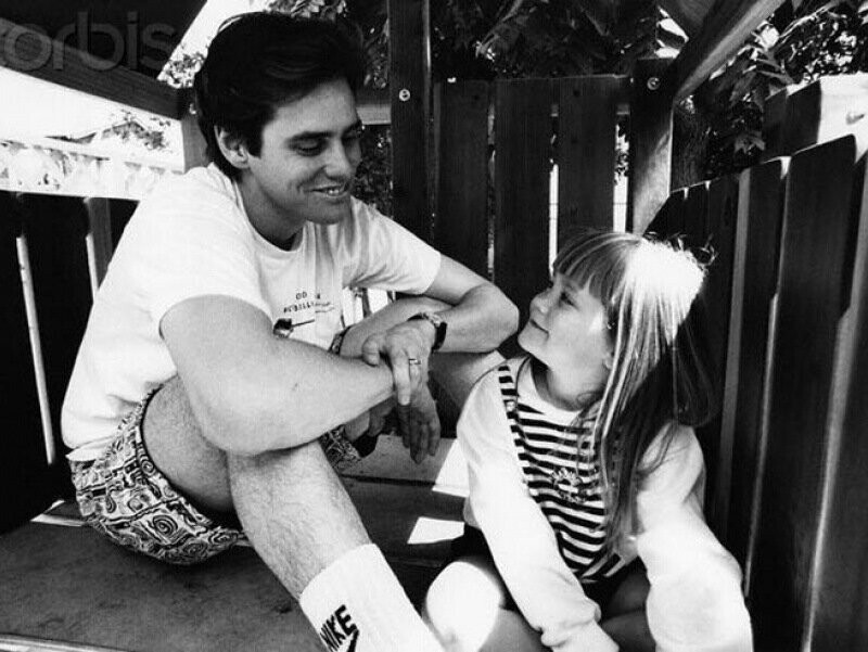 Джим Керри со своей дочерью Джейн Керри