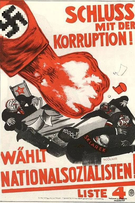 Немного плакатов от фашистов, пропагандирующих освобождение от кровавого коммунистического гнета