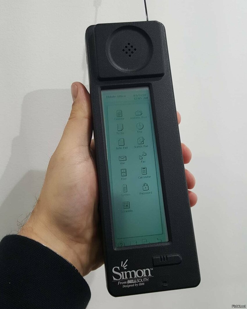 IBM Simon — первый в мире смартфон, 1992 год