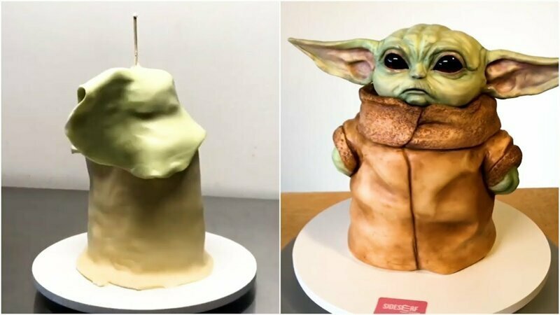 Невероятно реалистичный торт "Йода"