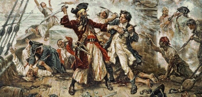 Битвы с пиратами. Художник: Jean-Léon Gérôme Ferris