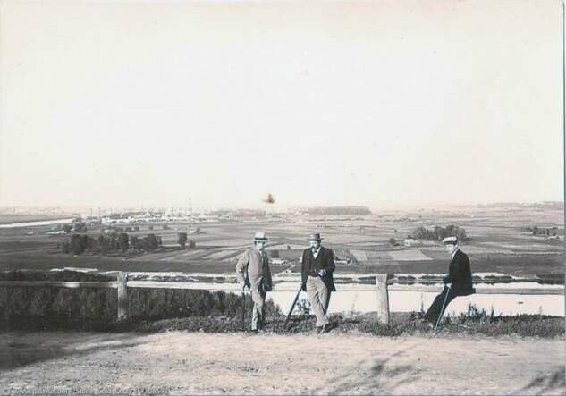 Лужники, вид с Ленинских гор. 1890-1900 год