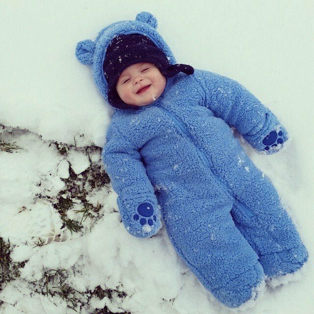 «Думаю, моему сыну понравился снег — даже несмотря на то, что он не мог пошевелить руками»