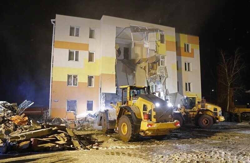 Обрушение жилого дома под Белгородом попало на видео