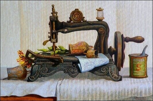 Швейная машина в живописи