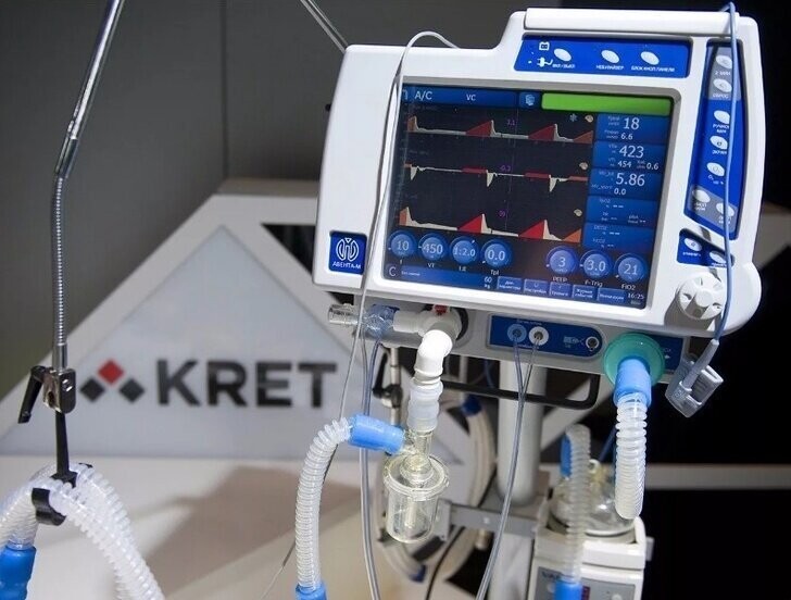 КРЭТ впервые поставил новейшие аппараты ИВЛ в российские больницы
