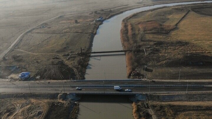 Завершено строительство моста и открыто движение через Большой Ставропольский канал
