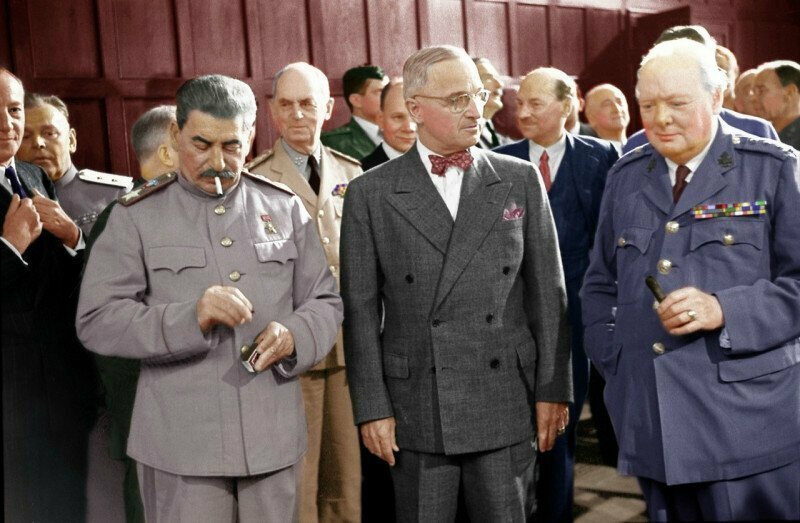 Сталин, Трумэн и Черчилль. Большая тройка. Август, 1945 год