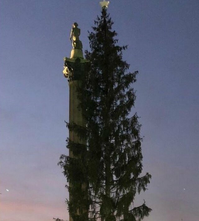 Главную елку Лондона осмеяли в соцсетях за унылый вид