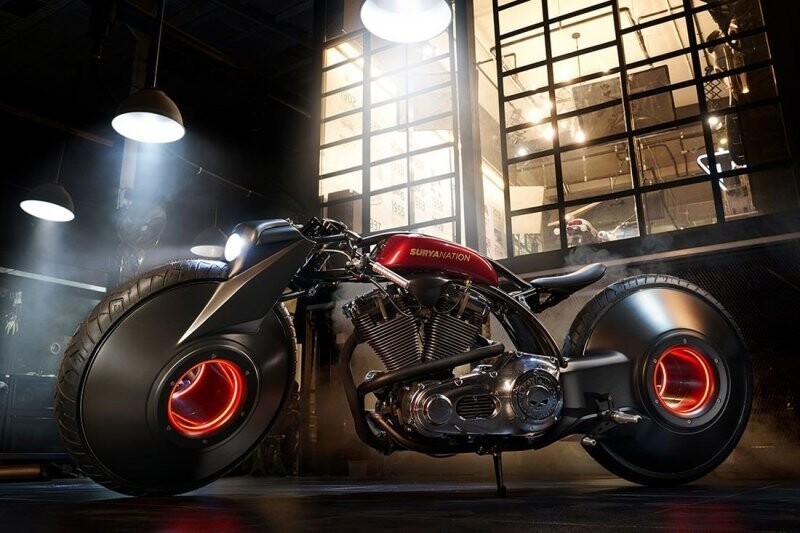 Необычный Harley-Davidson, построенный для мото-шоу в Джакарте 