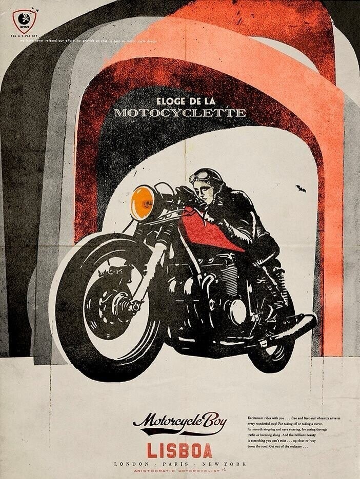 Старые мотоциклетные постеры