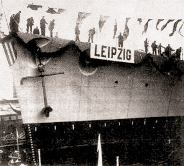 Бесславная кончина крейсера Leipzig