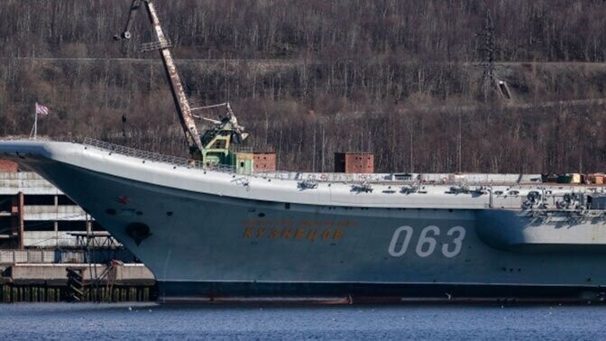 На авианесущем крейсере «Адмирал Кузнецов» произошло возгорание