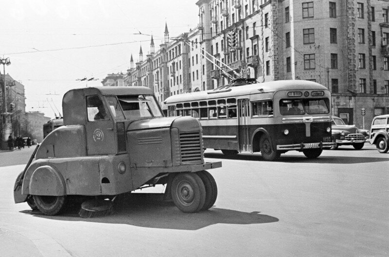 Подметальная машина Пл–3, 1950–е годы, Москва