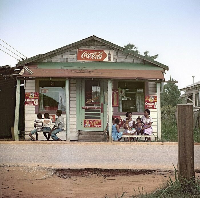 Магазинчик в Мобиле, Алабама, 1956 г. 