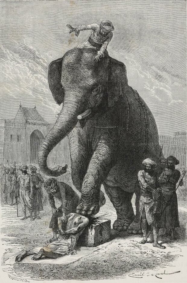 Раздавливание слоном