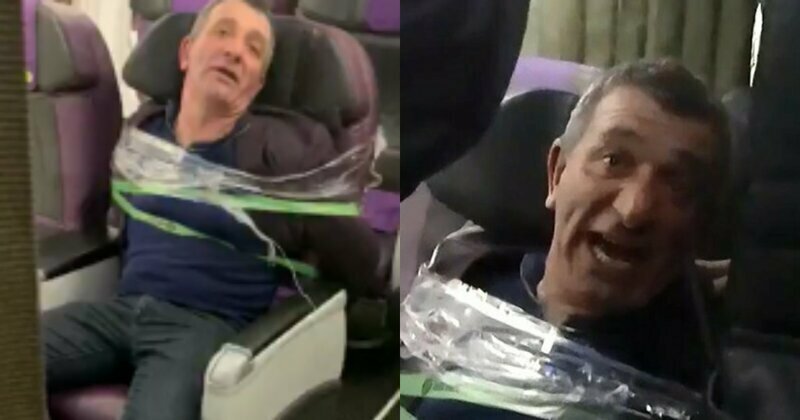 Пьяного авиадебошира на рейсе в Новосибирск примотали к креслу скотчем