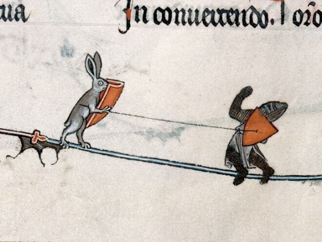 В средние века кролики были очень жестокими