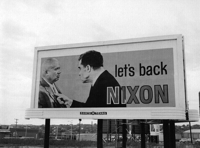 Давайте поддержим Никсона. 1960-е.США.