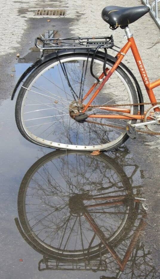Велосипед сломался, но тень не поправили