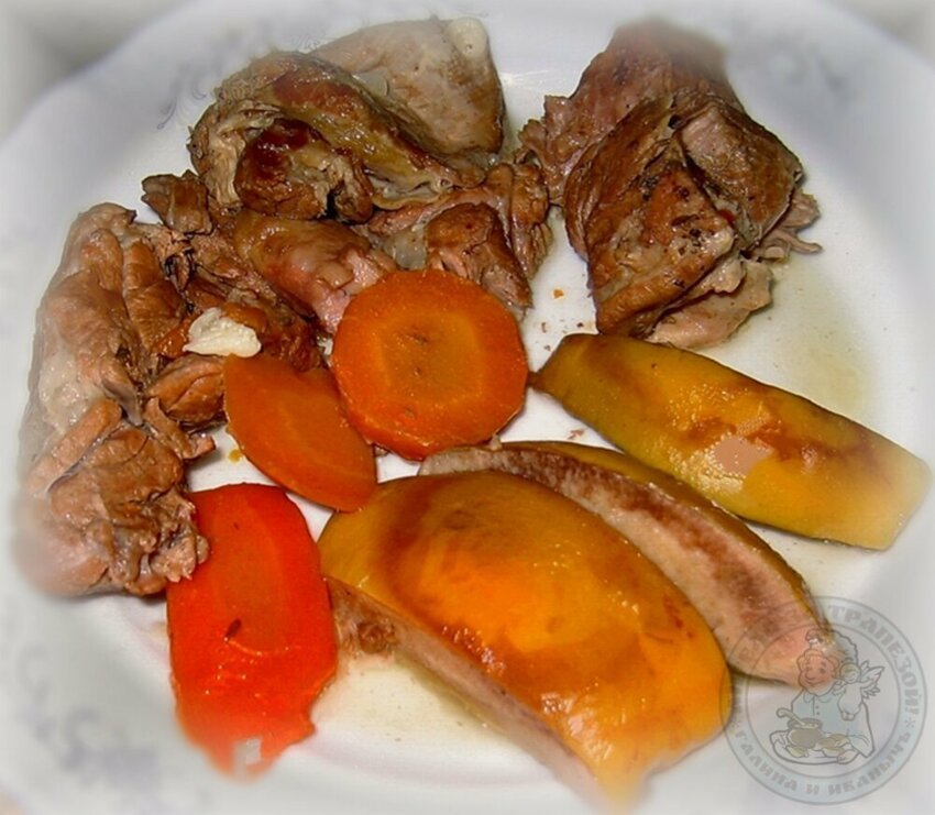 Мясо с айвой рецепт в духовке с фото пошагово