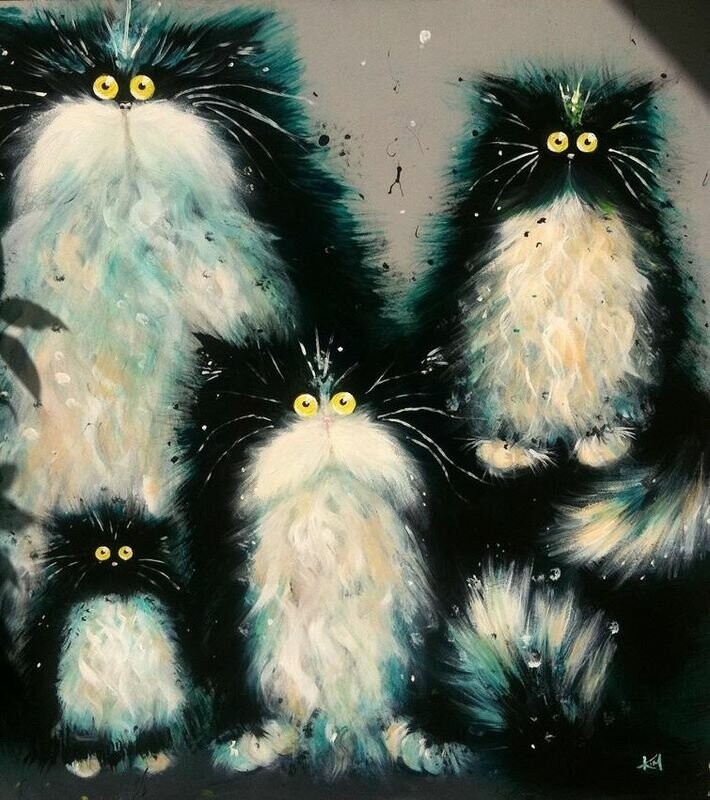 Радужные кошки от Ким Хаскинс