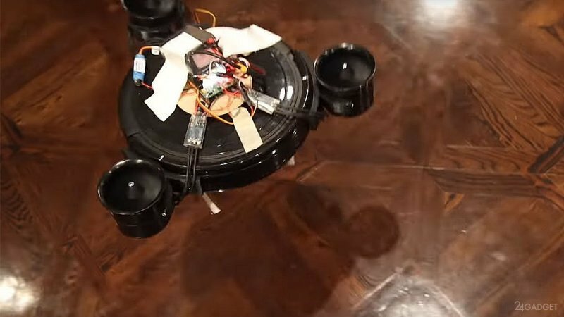 Энтузиаст создал гибрид робота-пылесоса и дрона (видео)