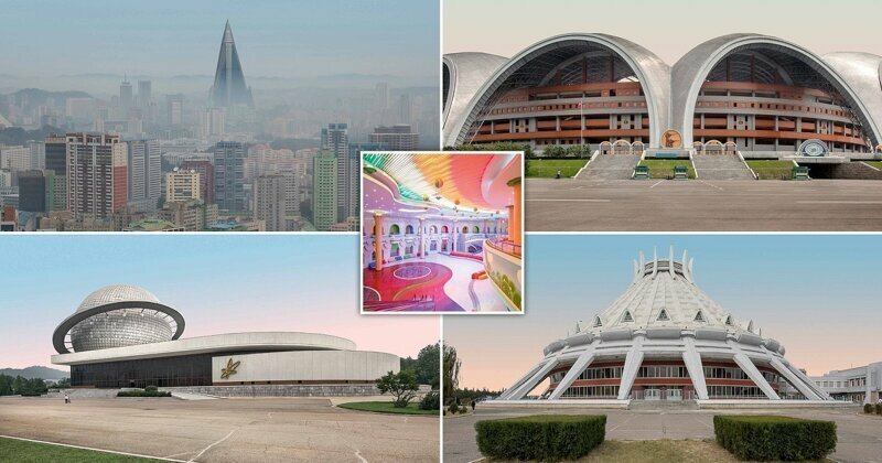 "Причудливо красивая" архитектура северокорейской столицы Пхеньян