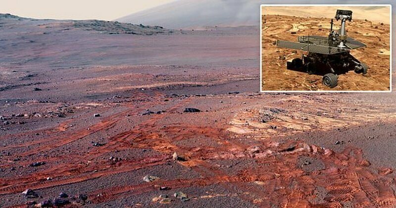 Потрясающая панорама Марса: кладбище марсохода Opportunity