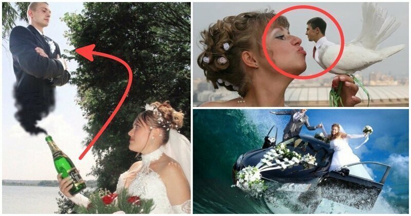 18 убойных примеров свадебного фотошопа, при виде которого становится стыдно и смешно