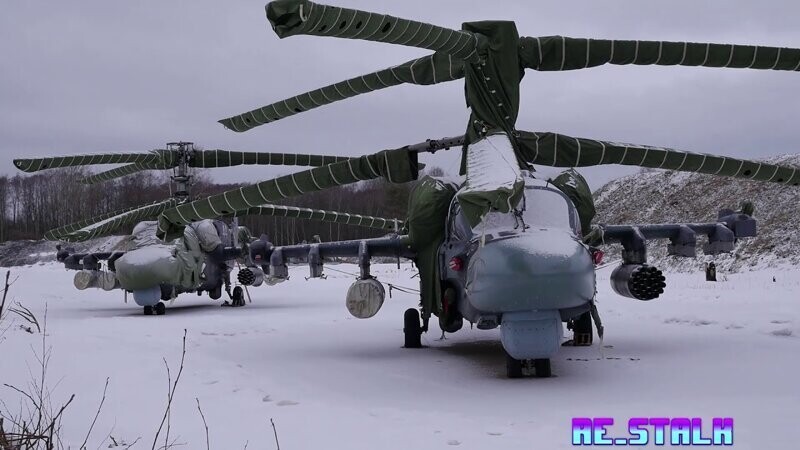 Военный аэродром Остров КА-52 Аллигатор