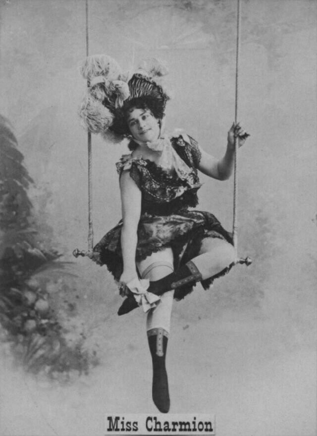 Шарм и сила: фотографии цирковой артистки и культуристки Чармион, конец 19 века