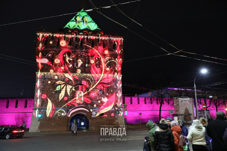 В Нижнем Новгороде запустили подсветку Кремля к юбилею города. Это точно стоит видеть!