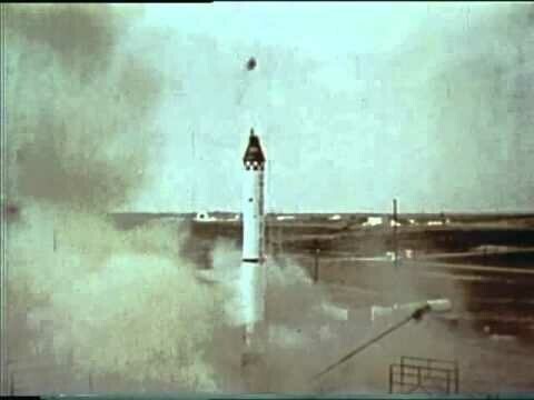Попытка запуска беспилотной американской космической ракеты Меркурий-Редстоун-1 