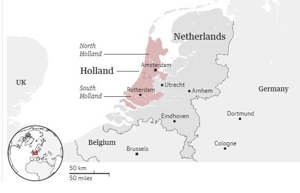 Вчера с карты мира исчезла Голландия