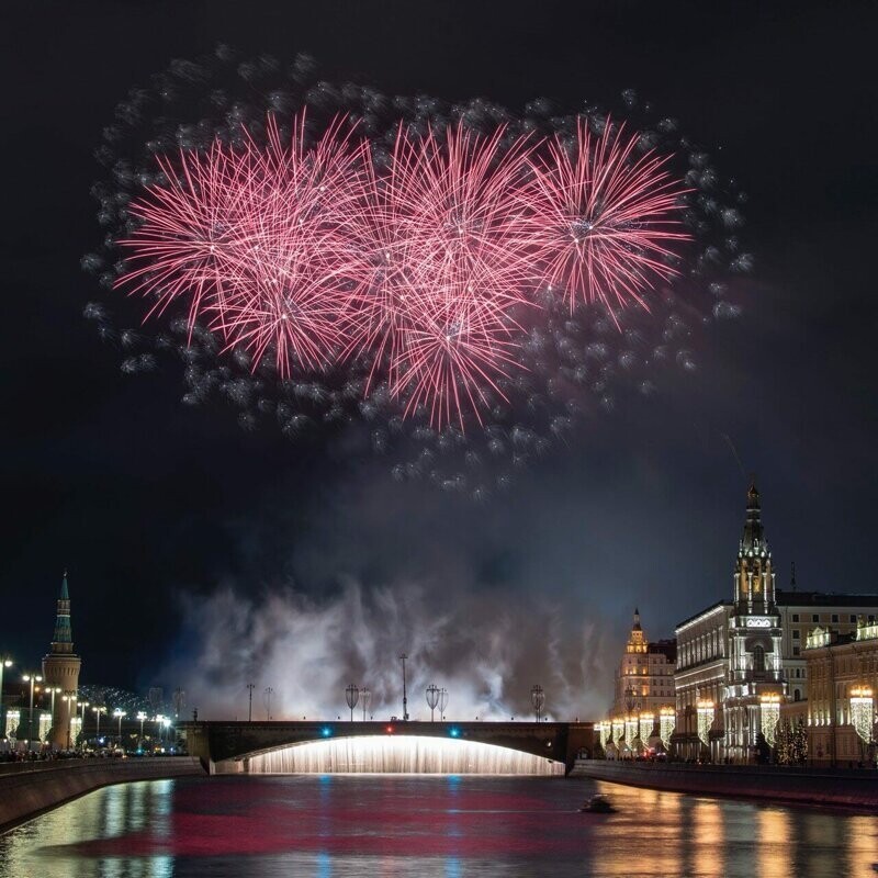 Новогодний салют в Москве 2020