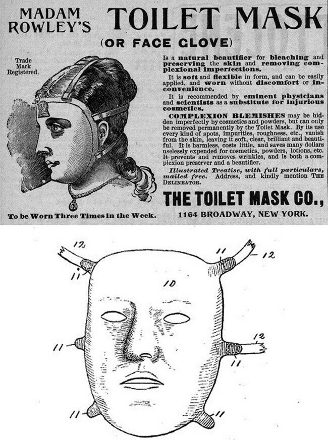 Туалетная маска, отбеливающая кожу для удаления «несовершенств».