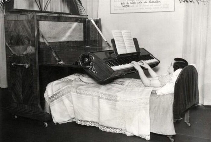 Пианино для лежачих 