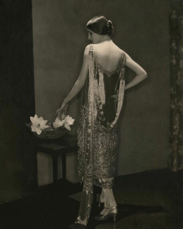 Платье от Louise Boulanger, фото Эдвард Штайхен, 1927 г.