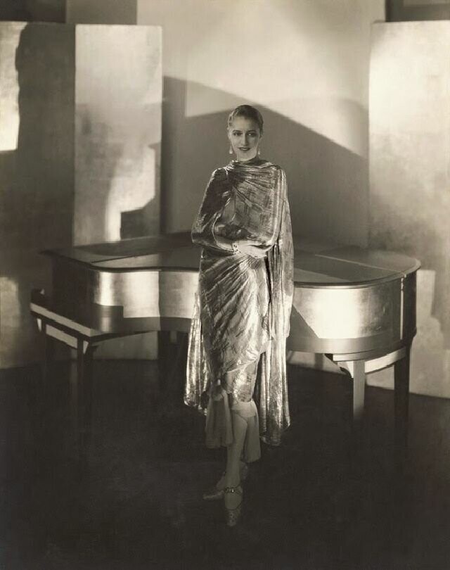 Платье от Chéruit, фото Эдвард Штайхен, Vogue, 1928 г.