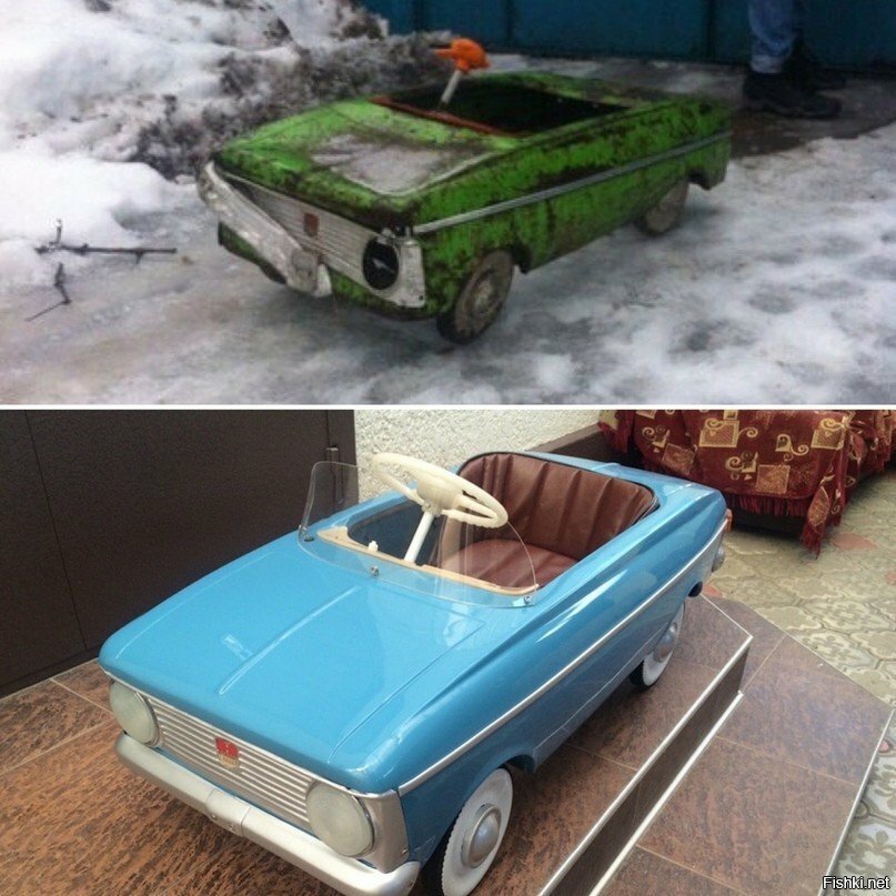 Руслан Кучменов, из Нальчика, дарит новую жизнь детским машинам времён СССР