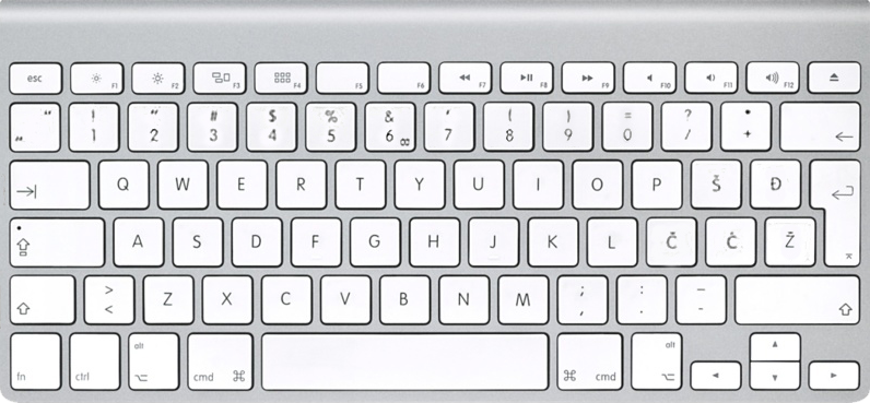 Хорватская клавиатура (MC184CR/B)