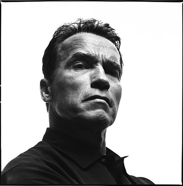 Арни (Arnold Schwarzenegger), фотограф Ричард Аведон (Richard Avedon).