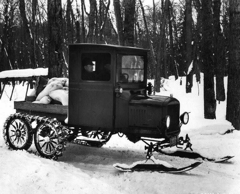 Снегоход на базе Форд Т. США, 1920-е