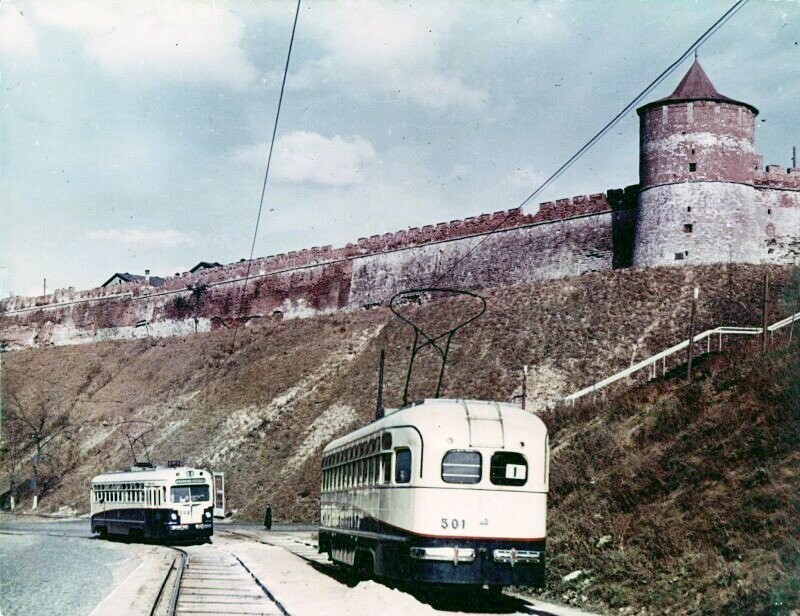 Старейшее цветное фото: Город Горький, Зеленский съезд. Храмцов В.А., 1949 год