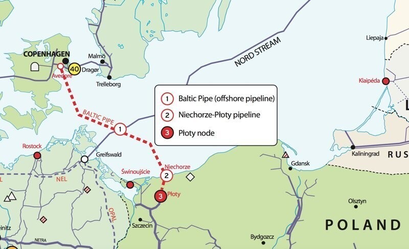 Россия выдала Польше разрешение пересечь "Северные потоки"