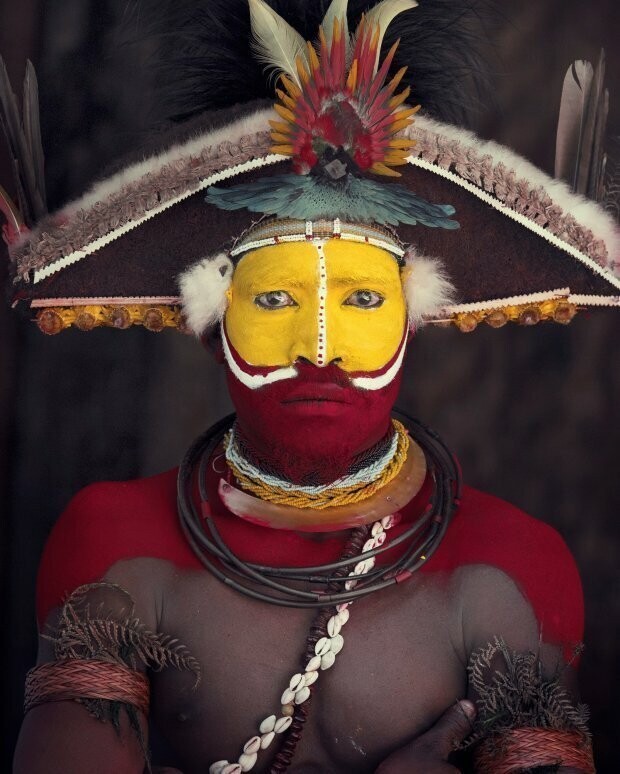 Мужчина из племени Хули Вигман, Папуа – Новая Гвинея