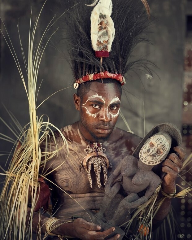 Член племени латмул (ятмул), Папуа – Новая Гвинея