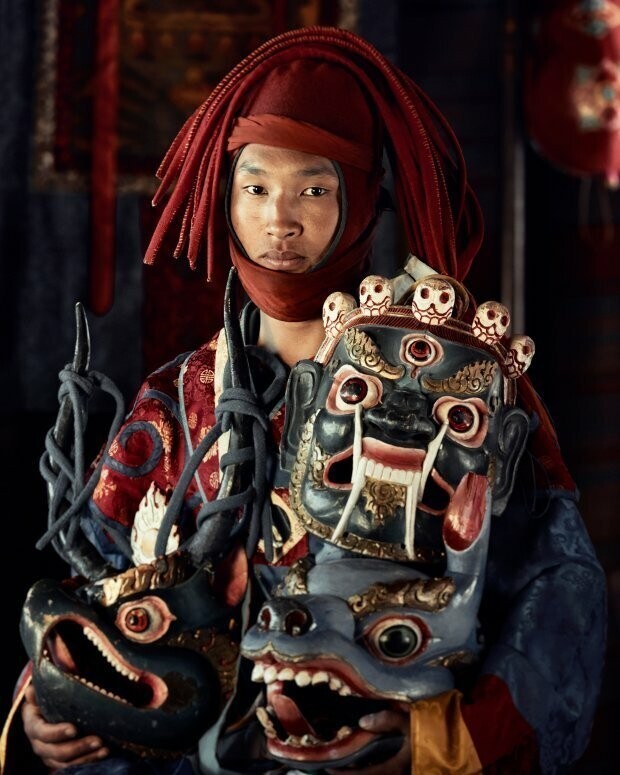 Член племени нгалоп, Бутан